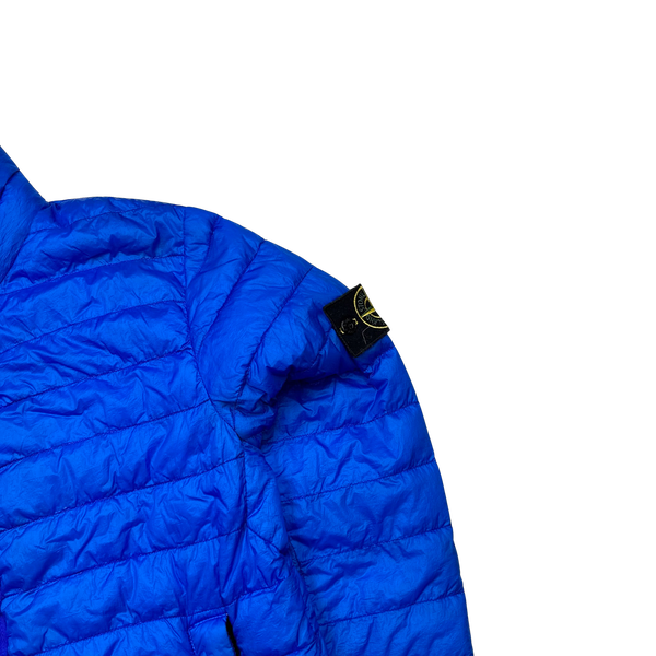 Stone Island Blue Garment Dyed 2014 Puffer Jacket - Small