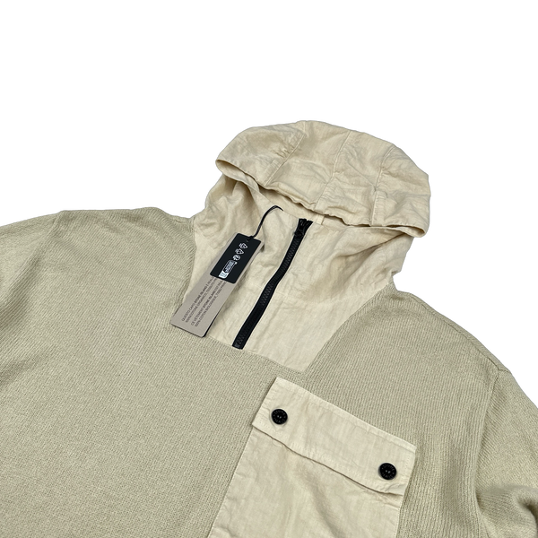 Stone island butter hoodie sale