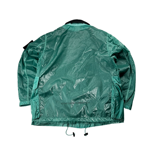 Stone Island x Supreme Teal New Silk Dutch Rope Jacket - Large