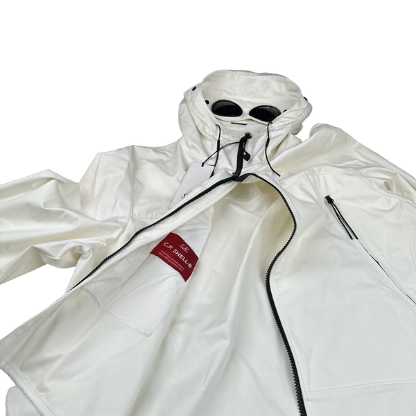 CP Company White Goggle Soft Shell Jacket - XS, 3XL