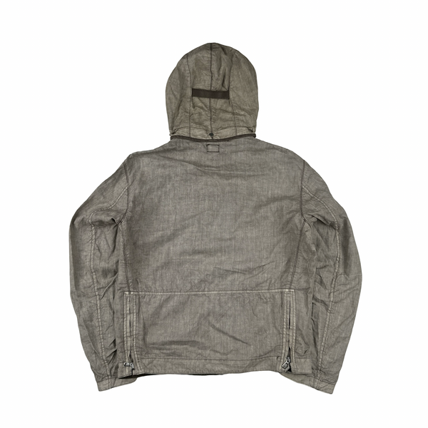 CP Company 2004 Vintage Lino Flax Goggle Jacket - Medium