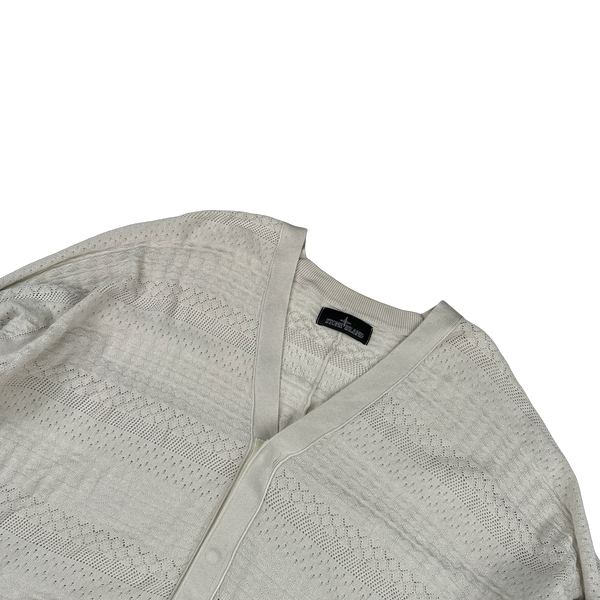 Stone Island 2022 Cream Shadow Project Cotton Detailed Cardigan - XL