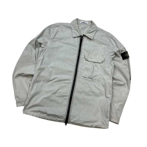 Stone Island 2019 Cotton Zipped Overshirt - Medium