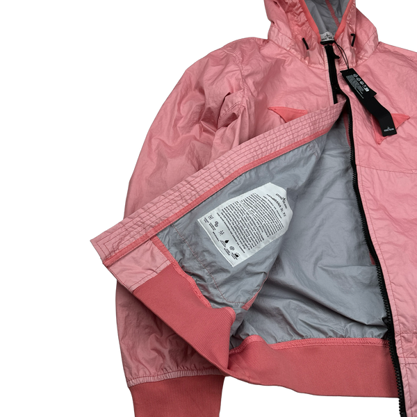 Stone Island 2023 Pink Membrana 3L TC Hooded Jacket - Medium