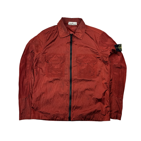 Stone Island 2019 Red Nylon Metal Rip Stop Overshirt - Small – Mat's Island