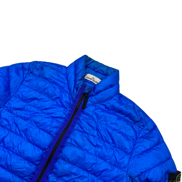 Stone Island Blue Garment Dyed 2014 Puffer Jacket - Small