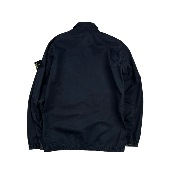 Stone Island 2019 Navy Cotton Overshirt - Medium