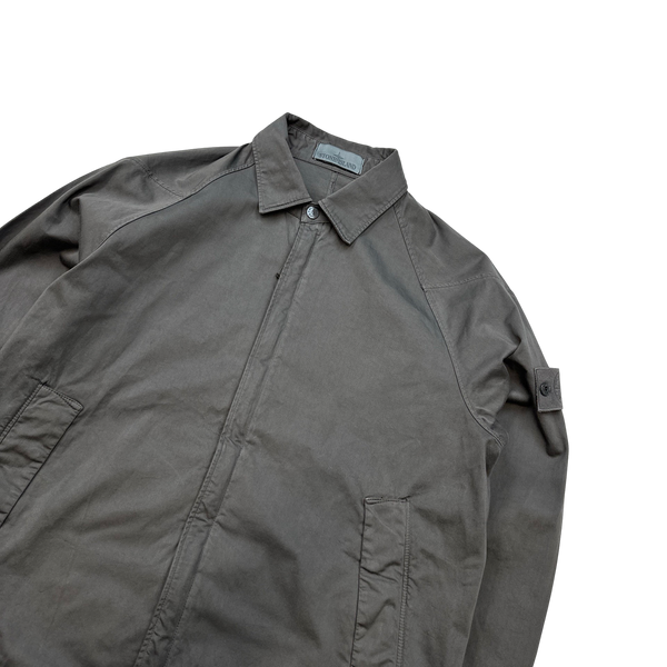 Stone island ghost overshirt on sale white