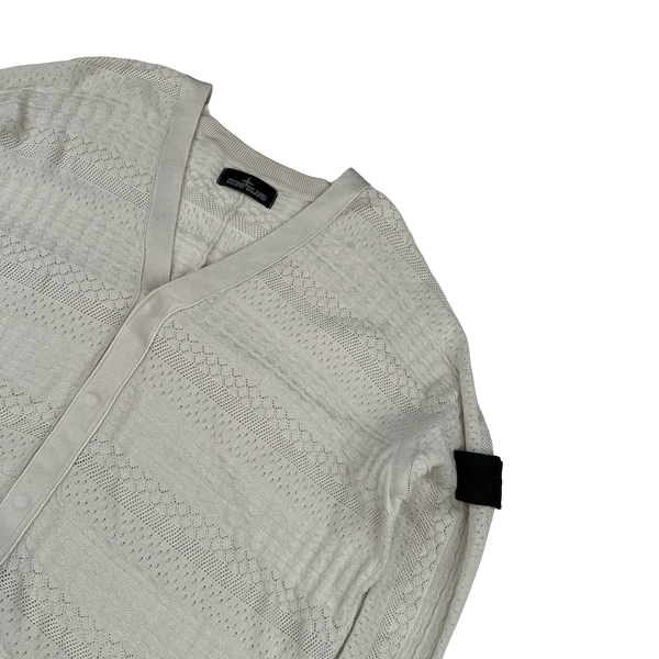 Stone Island 2022 Cream Shadow Project Cotton Detailed Cardigan - XL