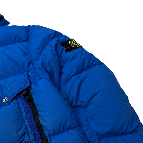 Stone Island 2016 Blue Organic Feel Tela Down Jacket - XXL