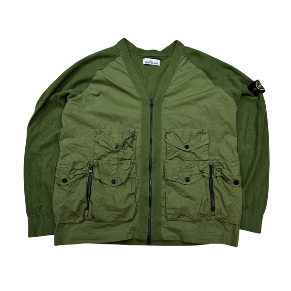 Stone Island Green Cargo Knit - Large