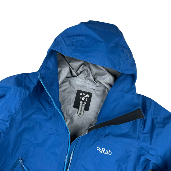 RAB Blue Zipped Kangri Goretex Jacket - Medium - Large