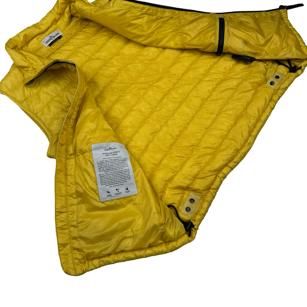 Stone Island 2013 Yellow Micro Yarn Down Packable Gilet - Large