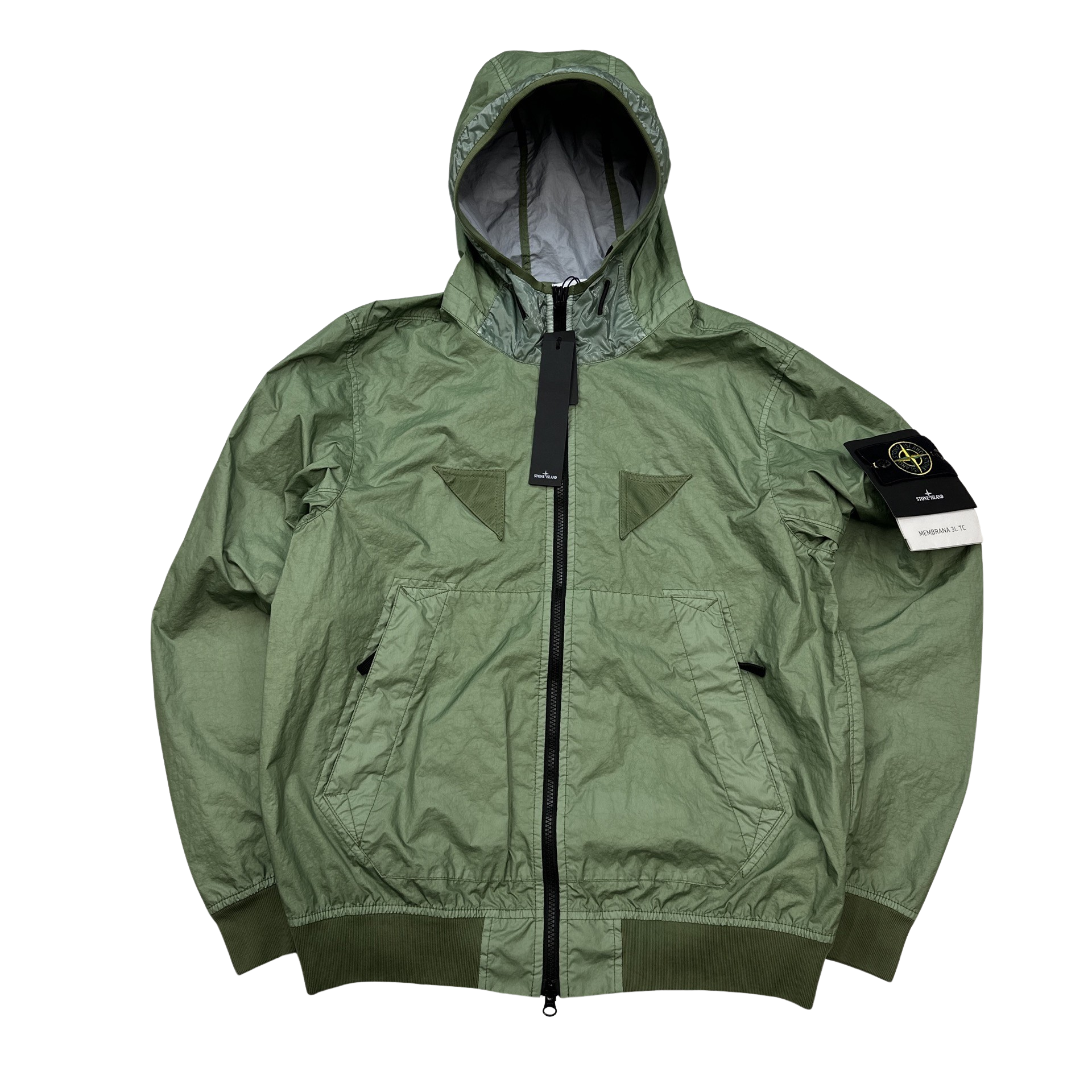 Stone island membrana 3l tc green sale