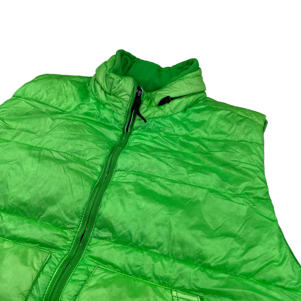 Stone Island 2012 Green Garment Dyed 30th Anniversary Down Filled Gilet - XXL