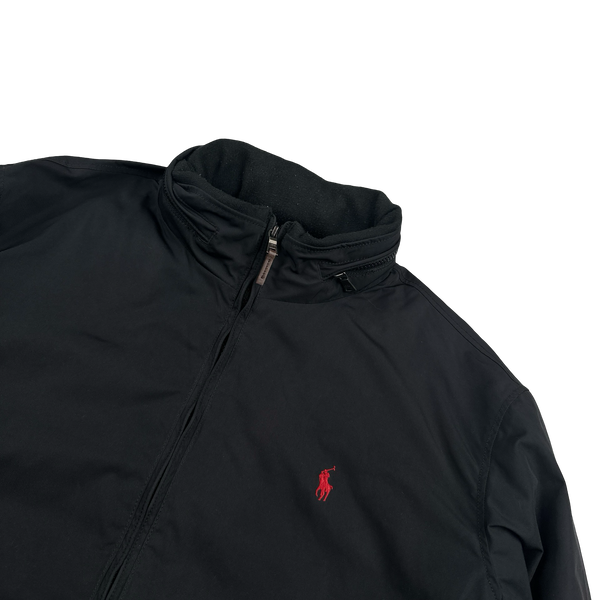 Ralph Lauren Black Cotton Fleece Lined Jacket - XL