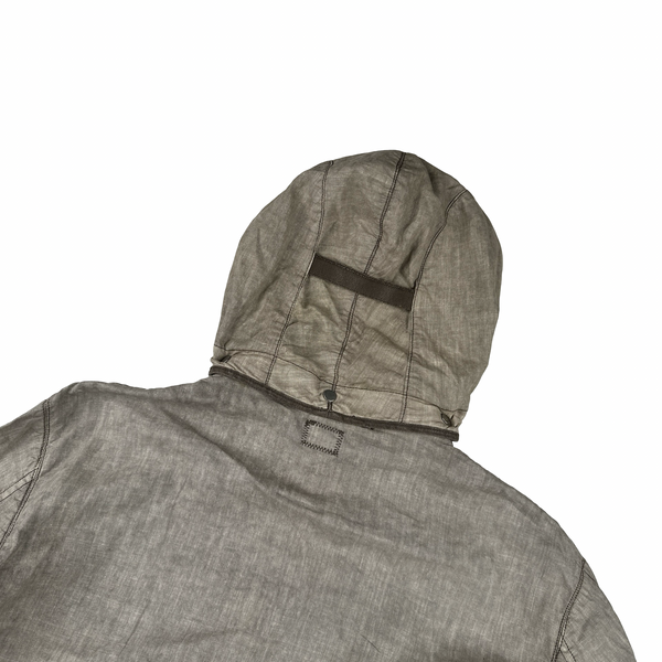 CP Company 2004 Vintage Lino Flax Goggle Jacket - Medium