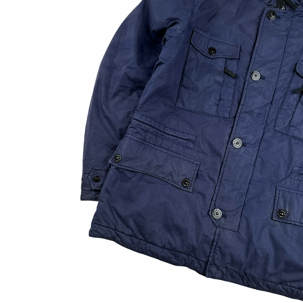 Stone Island 2014 Navy Tela 50 Fili Watro Field Jacket - Large