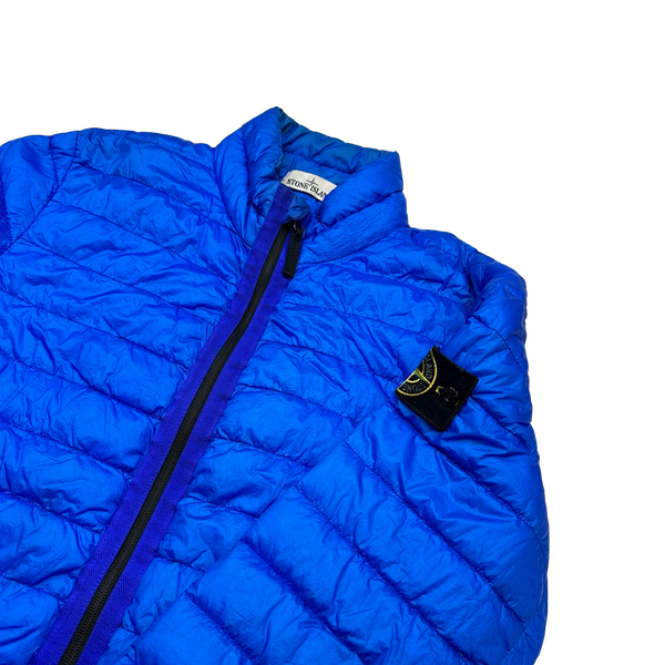 Stone Island Blue Garment Dyed 2014 Puffer Jacket - Small