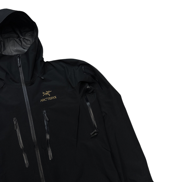 Arcteryx Alpha SV Gold 24k Black Gore Tex Jacket - Small