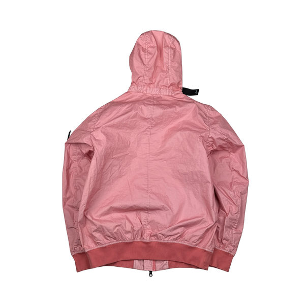 Stone Island 2023 Pink Membrana 3L TC Hooded Jacket - Medium