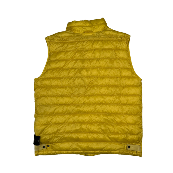 Stone Island 2013 Yellow Micro Yarn Down Packable Gilet - Large