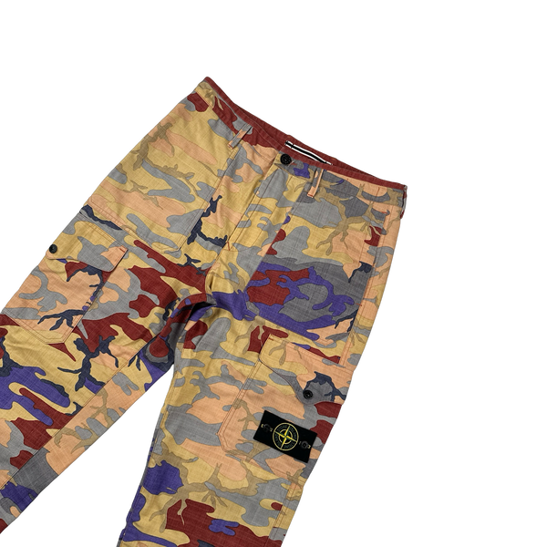 Stone Island 2022 Heritage Camo Cargo Trousers - 32"