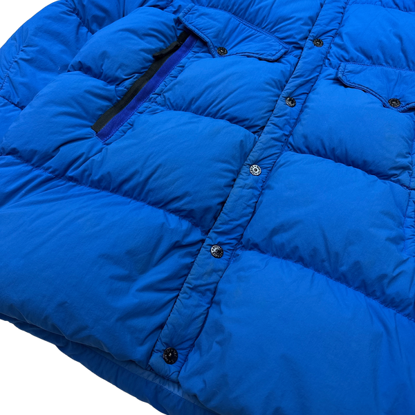 Stone Island 2016 Blue Organic Feel Tela Down Jacket - XXL