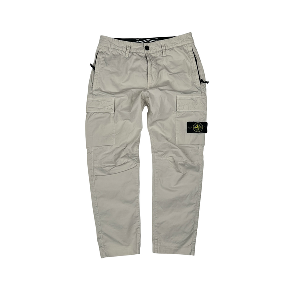 Stone Island 2023 RE T Beige Cargo Trousers - 30"