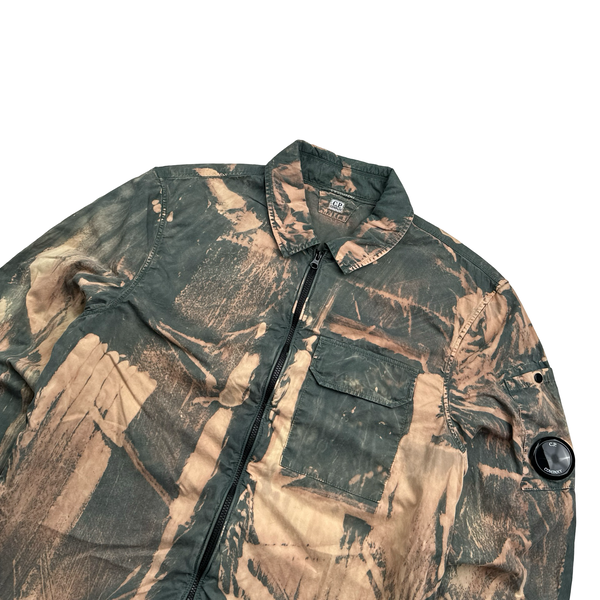 CP Company Bleached Pattern Lens View Cotton Overshirt - Small