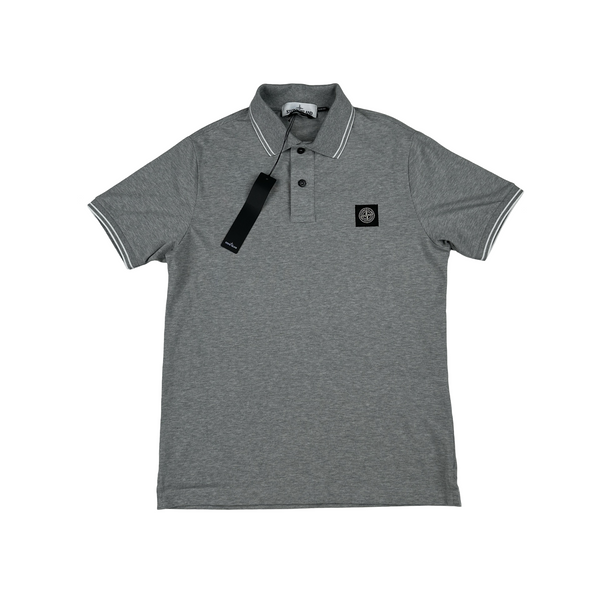 Stone Island 2018 Grey Polo Top - Medium