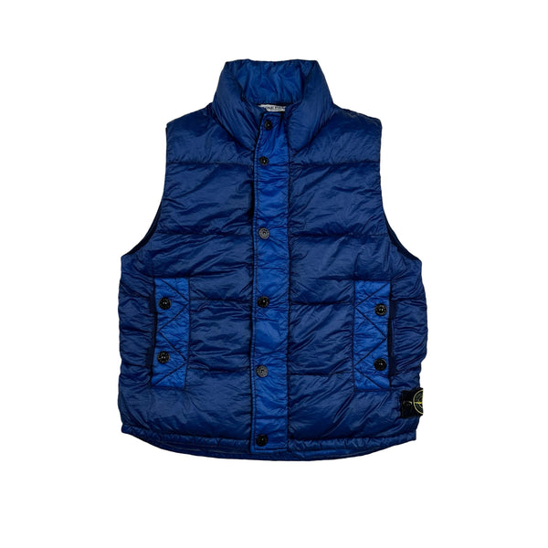 Stone Island 2011 Blue Down Filled Vest Medium