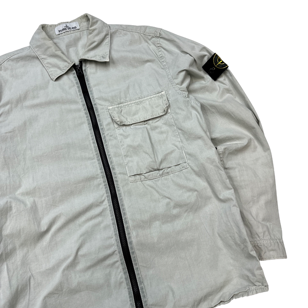 Stone Island 2019 Cotton Zipped Overshirt - Medium