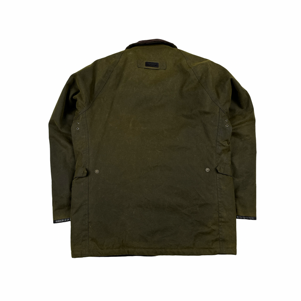 Barbour Green Cotton Wax Field Jacket - Small
