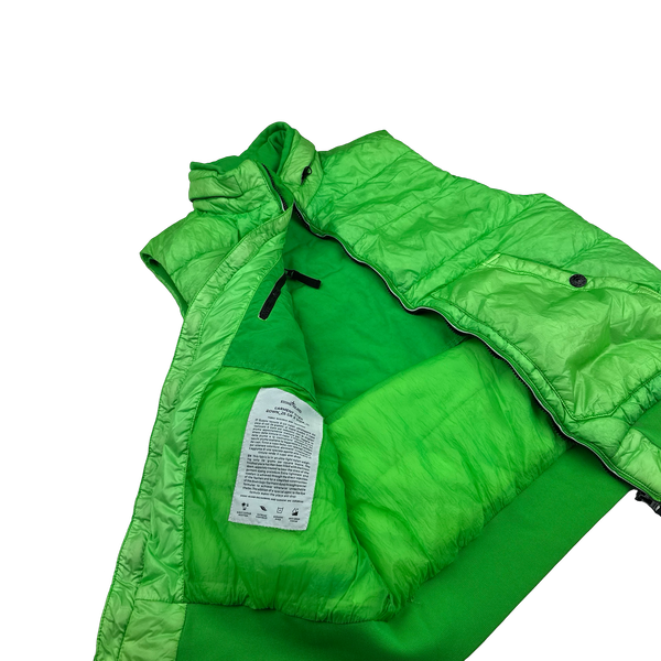 Stone Island 2012 Green Garment Dyed 30th Anniversary Down Filled Gilet - XXL