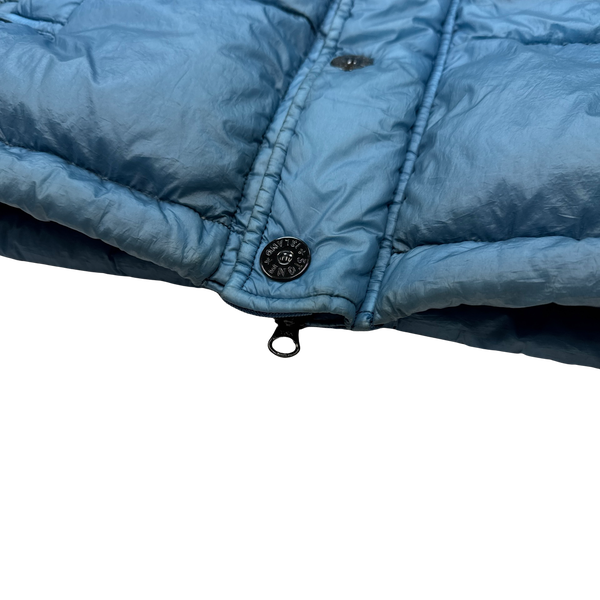 Stone Island 2013 Sky Blue Garment Dyed Puffer Jacket - Medium