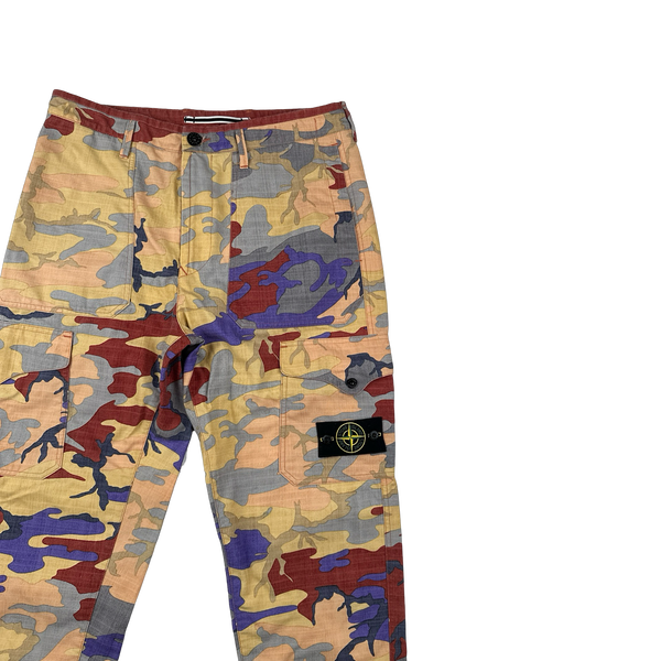 Stone Island 2022 Heritage Camo Cargo Trousers - 32"