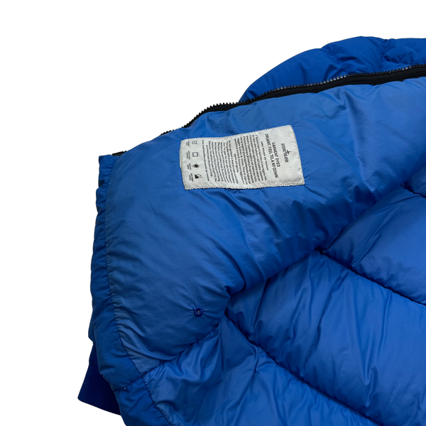 Stone Island 2016 Blue Organic Feel Tela Down Jacket - XXL