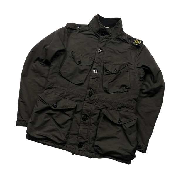 Stone Island Brown Shoulder Badge Field Jacket - Large