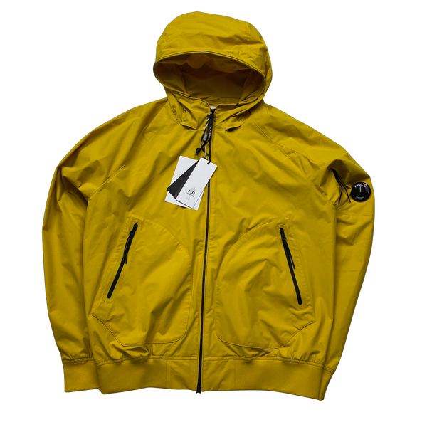 CP Company Yellow Hooded Pro Tek Jacket - Large