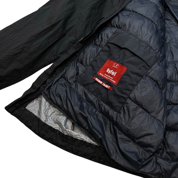 CP Company Black/Navy Down Filled Nyfoil Fishtail Parka - Large – Mat's ...