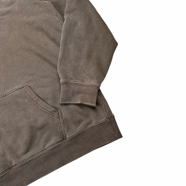 Stussy Brown Mushroom Graphic Print Cotton Pullover Hoodie - XL