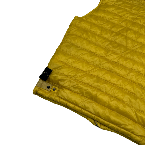 Stone Island 2013 Yellow Micro Yarn Down Packable Gilet - Large