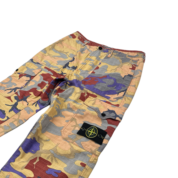 Stone Island 2022 Heritage Camo Cargo Trousers - 32"