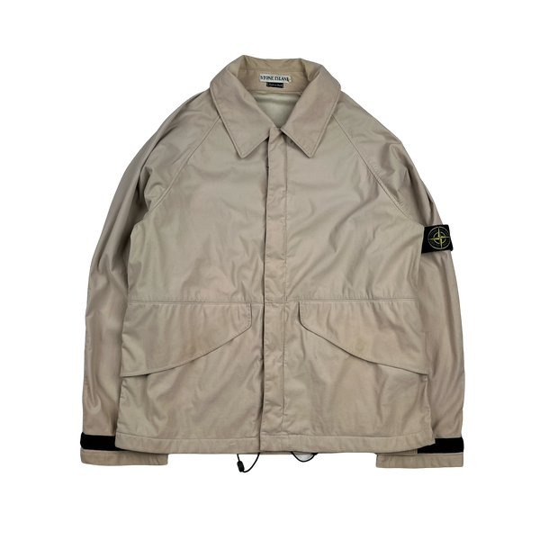 Stone Island 1997 Vintage Tan Nylam Jacket - Medium