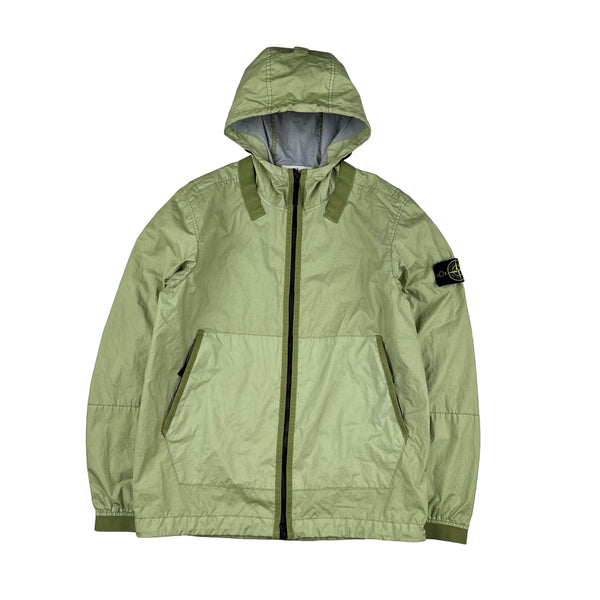 Stone Island 2021 Green Membrana TC 3L Rain Jacket Small Mat s Island