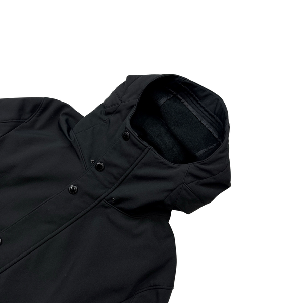 CP Company Black Fleece Lined Fishtail Soft Shell Parka - Large – Mat's ...