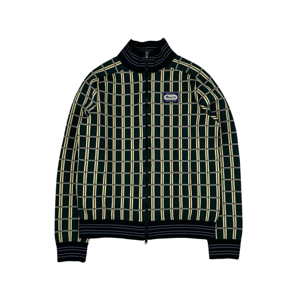 Marni Retro Grid Jacquard Zipped Bootcut Tracksuit - Large