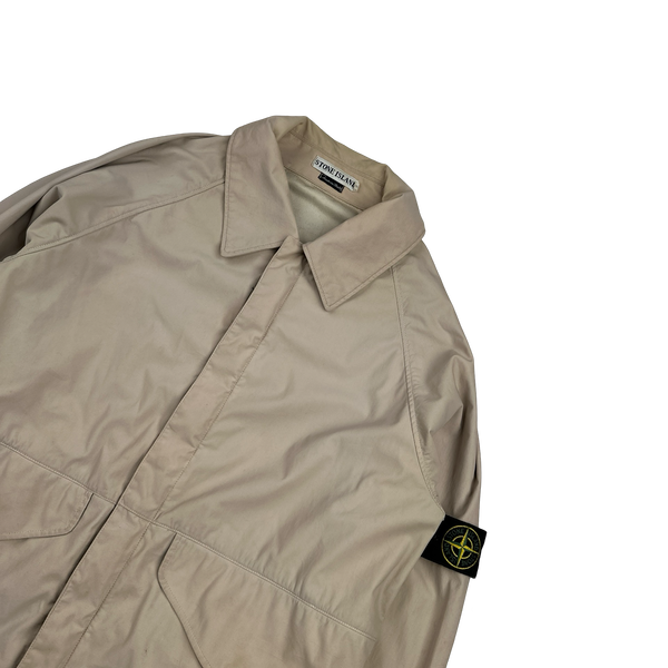 Stone Island 1997 Vintage Tan Nylam Jacket - Medium