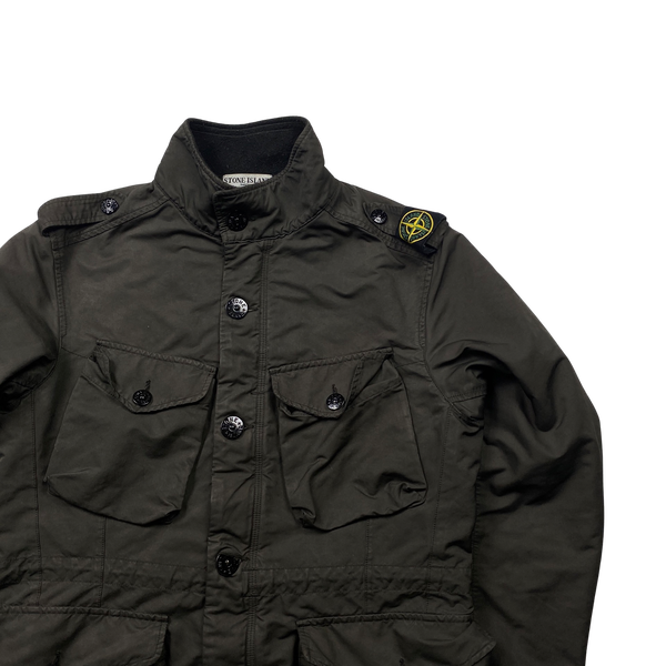 Stone Island Brown Shoulder Badge Field Jacket - Large